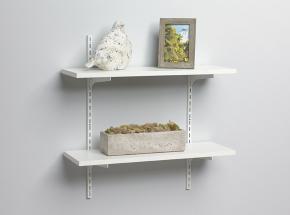0095-KITW Adjustable Wood Shelf Kit, White Finish