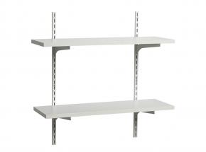 0095-KITW Adjustable Wood Shelf Kit, White Finish