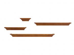 0139-HNY4 4-Piece Mantel Shelf Kit, Honey Finish.