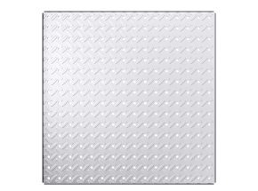 HEAVYWEIGHT™ 0204 Galvanized 16" x 16" Diamond Plate Steel Pegboard