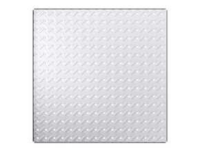 HEAVYWEIGHT™ 0204 16" x 16" Diamond Plate Steel Pegboard