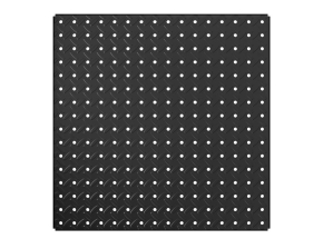 HEAVYWEIGHT™ 0204 Black 16" x 16" Diamond Plate Steel Pegboard