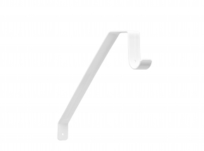 Closet-Pro 0041-B Adjustable Shelf & Rod Bracket, White