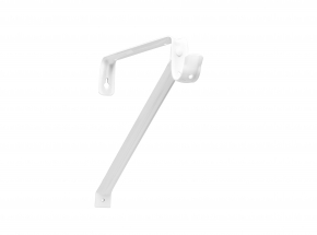 Closet-Pro 0042 Adjustable Shelf Rod & Bracket, White