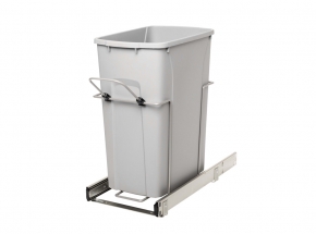 PSW10-1-35-R-P Bottom-Mount Single Bin Waste & Recycling Unit, 35-qt.