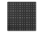 HEAVYWEIGHT™ 0204 Black 16" x 16" Diamond Plate Steel Pegboard