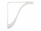 200CH-WH Charleston Decorative Shelf Bracket, White Finish